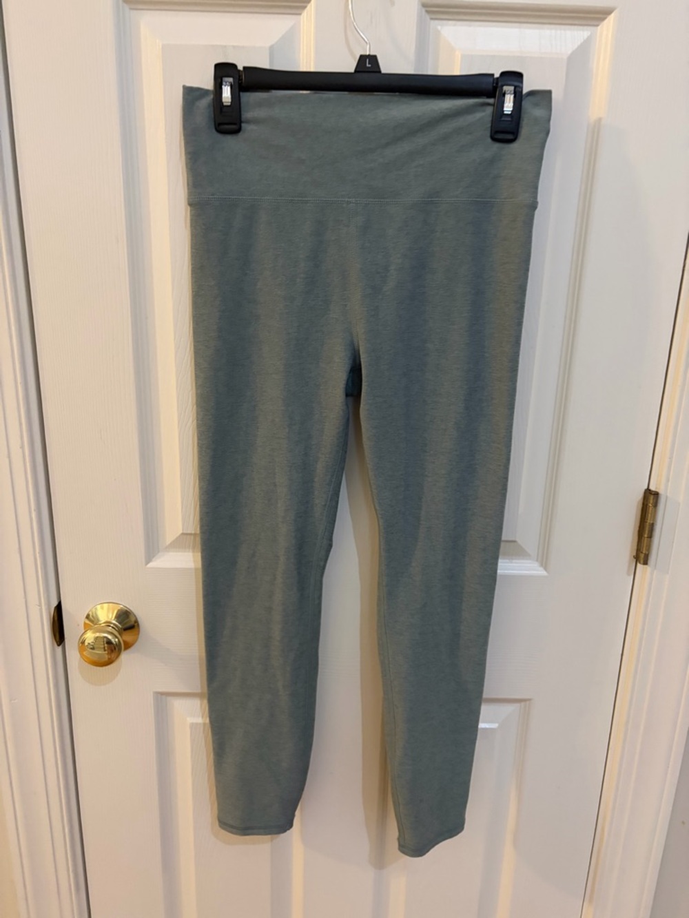 Vuori Clean Elevation High Rise 7/8 Leggings - Heathered Seafoam Green - Picture 3 of 7